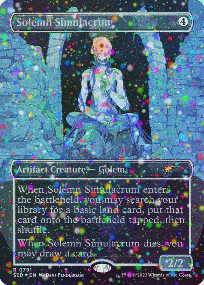 Solemn Simulacrum (SLD) (791★) / Borderless / Galaxy Foil