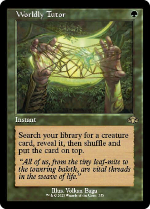 Worldly Tutor (DMR) / Showcase