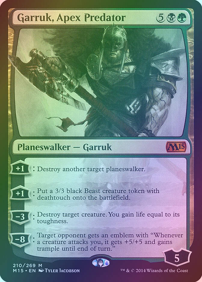 Garruk, Apex Predator (M15) (210) / Foil