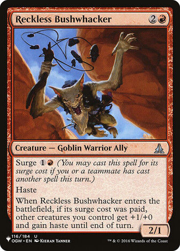 Reckless Bushwhacker (PLST) (OGW-116)