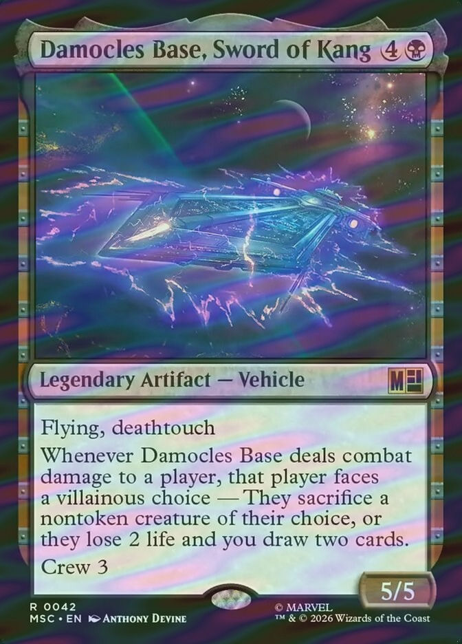 Damocles Base, Sword of Kang (MSC) (42) / Surge Foil