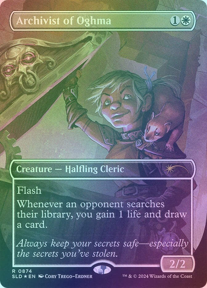 Archivist of Oghma (SLD) (874) / Borderless / Foil
