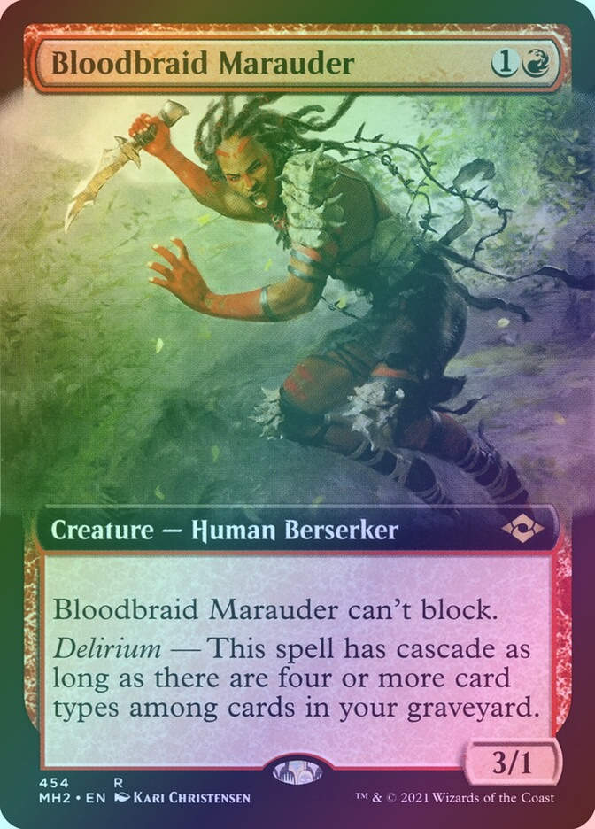 Bloodbraid Marauder (MH2) (454) / Extended Art / Foil