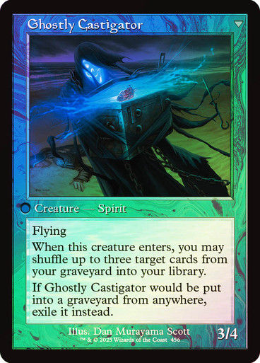 Covetous Castaway // Ghostly Castigator (INR) (456) / Foil Retro — cara 2 de 2