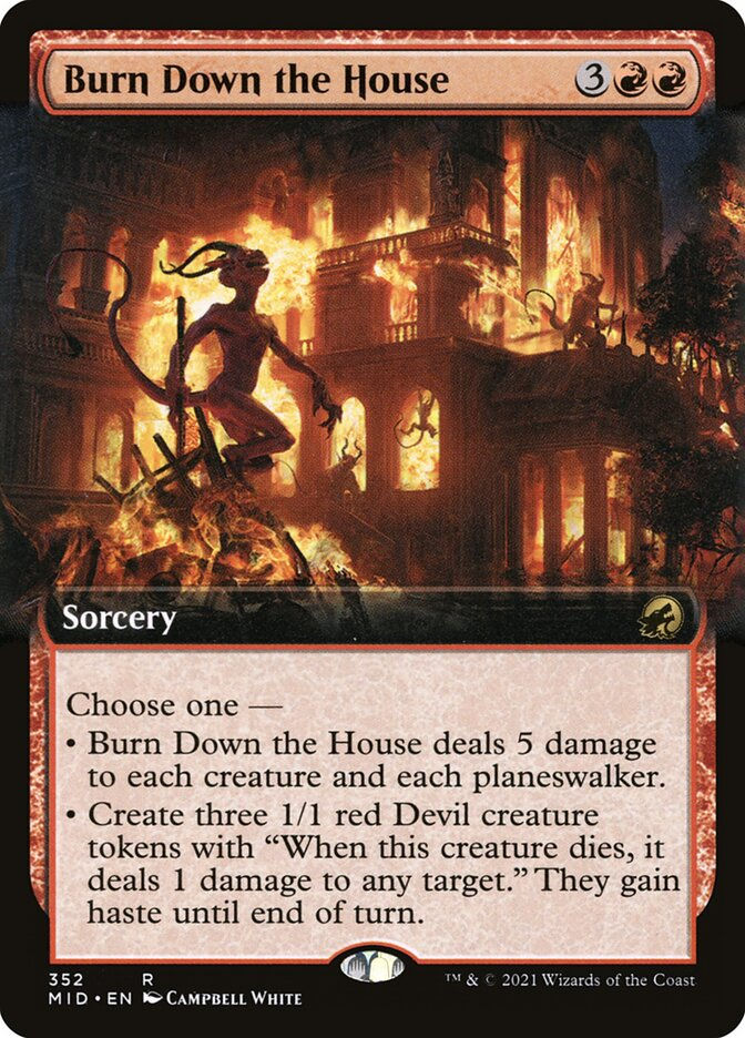 Burn Down the House (MID) (352) / Extended Art