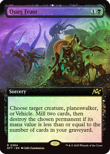 Quag Feast (DFT) (384) / Foil / Extended Art