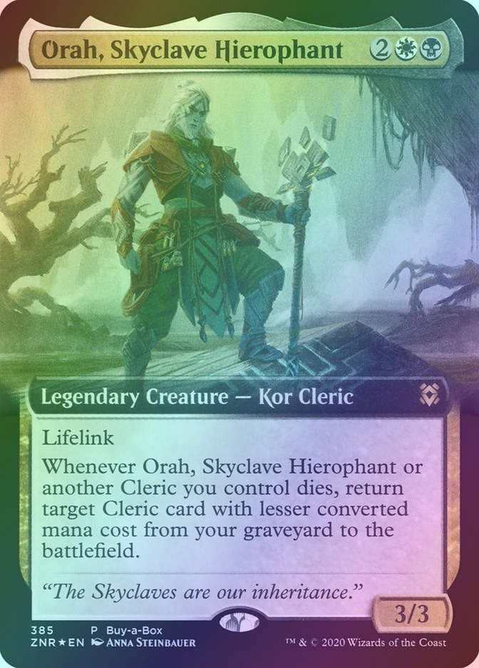 Orah, Skyclave Hierophant (ZNR) (385) / Extended Art / Foil