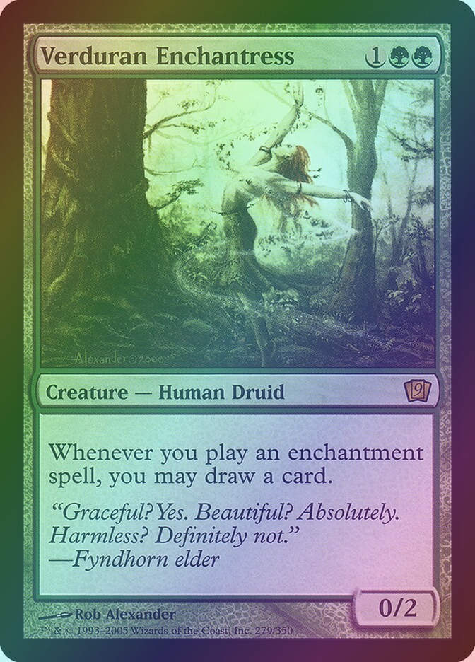 Verduran Enchantress (9ED) (279★) / Foil