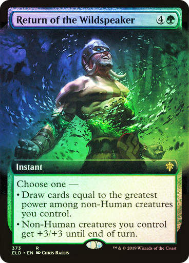Return of the Wildspeaker (ELD) (373) / Extended Art / Foil