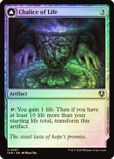 Chalice of Life // Chalice of Death (INR) (257) / Foil — cara 1 de 2