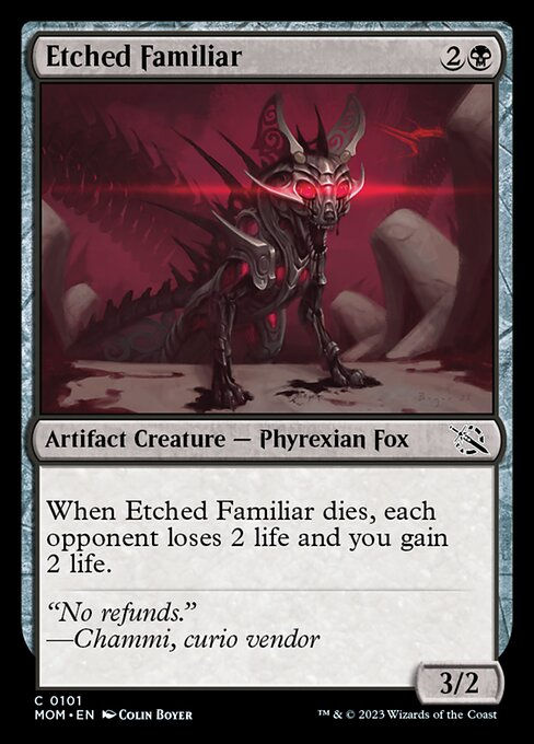 Etched Familiar (mom)