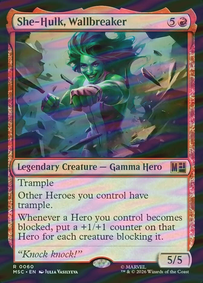 She-Hulk, Wallbreaker (MSC) (60) / Surge Foil