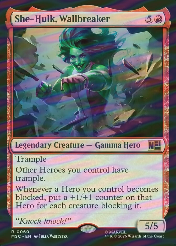 She-Hulk, Wallbreaker (MSC) (60) / Surge Foil