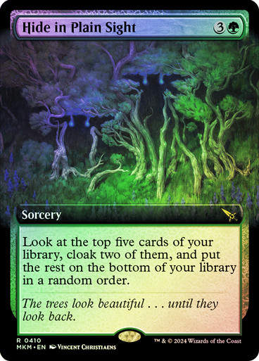 Hide in Plain Sight (mkm) (410) / Extended Art Foil