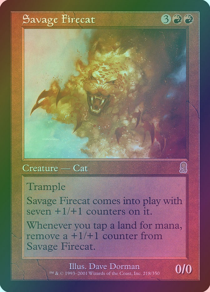 Savage Firecat (ODY) (218) / Foil