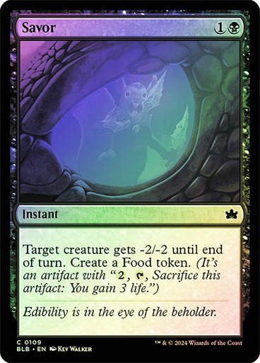 Savor (blb) (109) / Foil