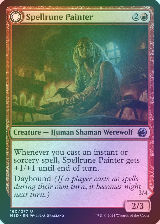 Spellrune Painter // Spellrune Howler (MID) (160) / Foil