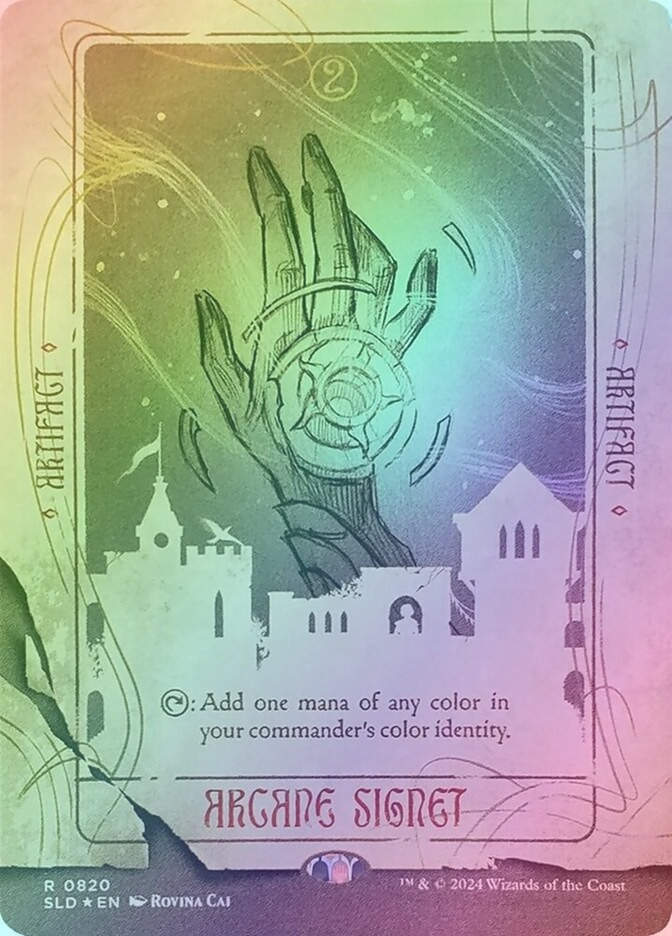 Arcane Signet (SLD) (820★) / Borderless / Rainbow Foil
