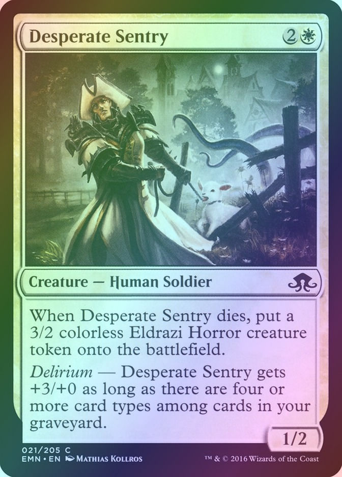 Desperate Sentry (EMN) (21) / Foil