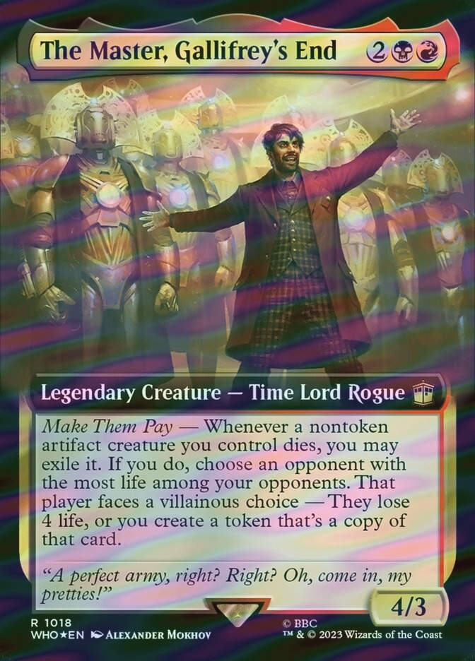 The Master, Gallifrey's End (WHO) (1018) / Extended Art / Surge Foil