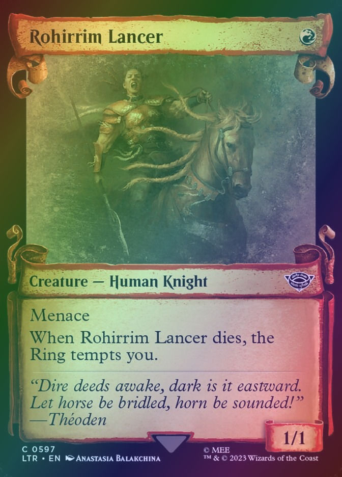 Rohirrim Lancer (LTR) (597) / Showcase / Foil