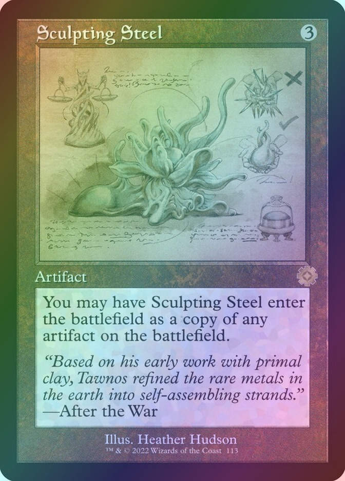 Sculpting Steel (BRR) (113) / Foil / Schematic
