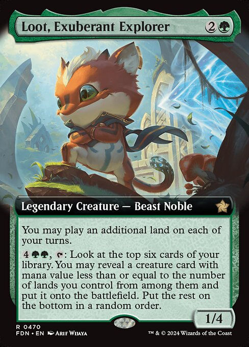 Loot, Exuberant Explorer (FDN) (470) / Extended Art