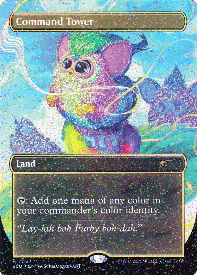 Command Tower (SLD) (7067) / Borderless / Confetti Foil