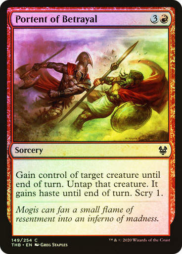 Portent of Betrayal (THB) (149) / Foil