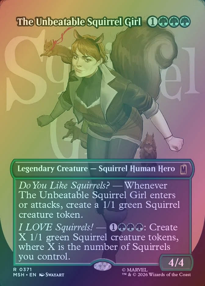 The Unbeatable Squirrel Girl (MSH) (371) / Borderless / Foil