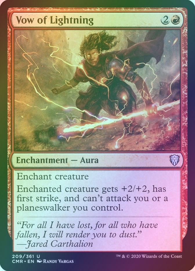 Vow of Lightning (CMR) (209) / Foil