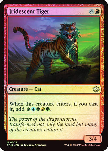 Iridescent Tiger (TDM) (109) / Foil