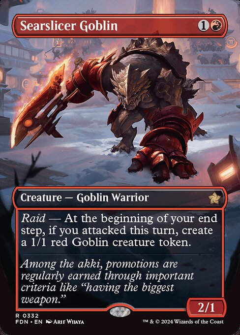 Searslicer Goblin (FDN) (332) / Borderless
