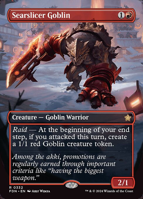 Searslicer Goblin (FDN) (332) / Borderless