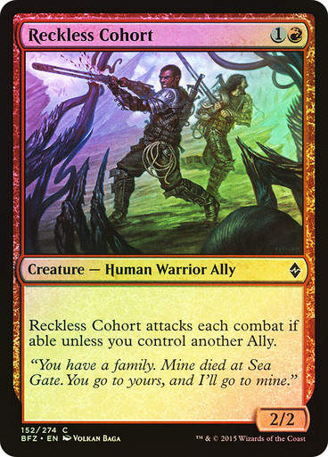 Reckless Cohort (BFZ) (152) / Foil