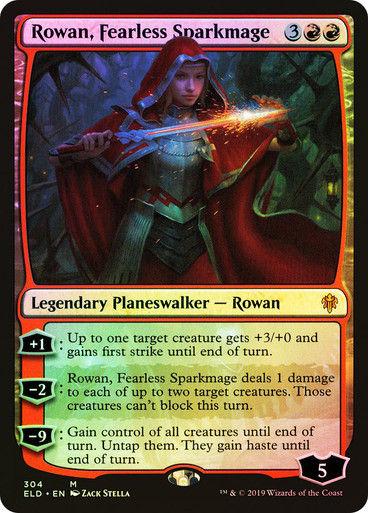 Rowan, Fearless Sparkmage (ELD) (304) / Foil