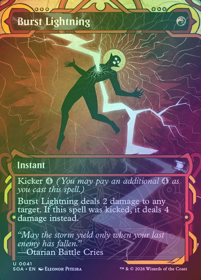 Burst Lightning (SOA) (41) / Borderless / Showcase / Foil