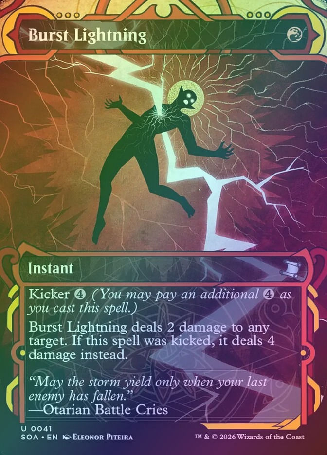 Burst Lightning (SOA) (41) / Borderless / Showcase / Foil