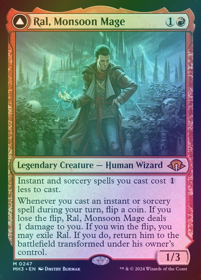 Ral, Monsoon Mage // Ral, Leyline Prodigy (MH3) (247) / Foil