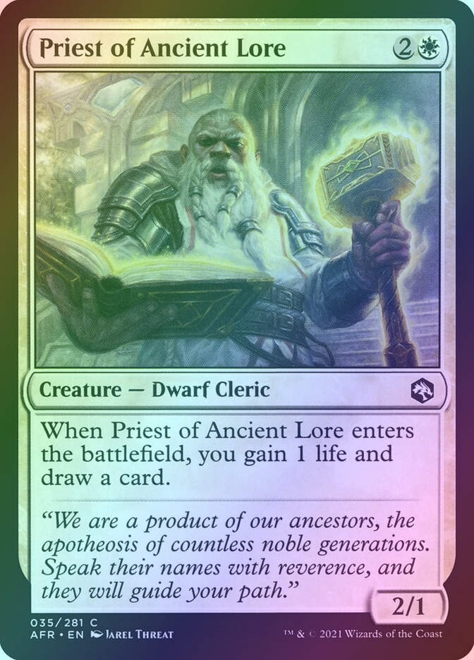 Priest of Ancient Lore (AFR) (35) / Foil