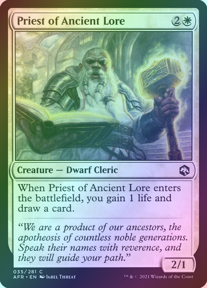 Priest of Ancient Lore (AFR) (35) / Foil