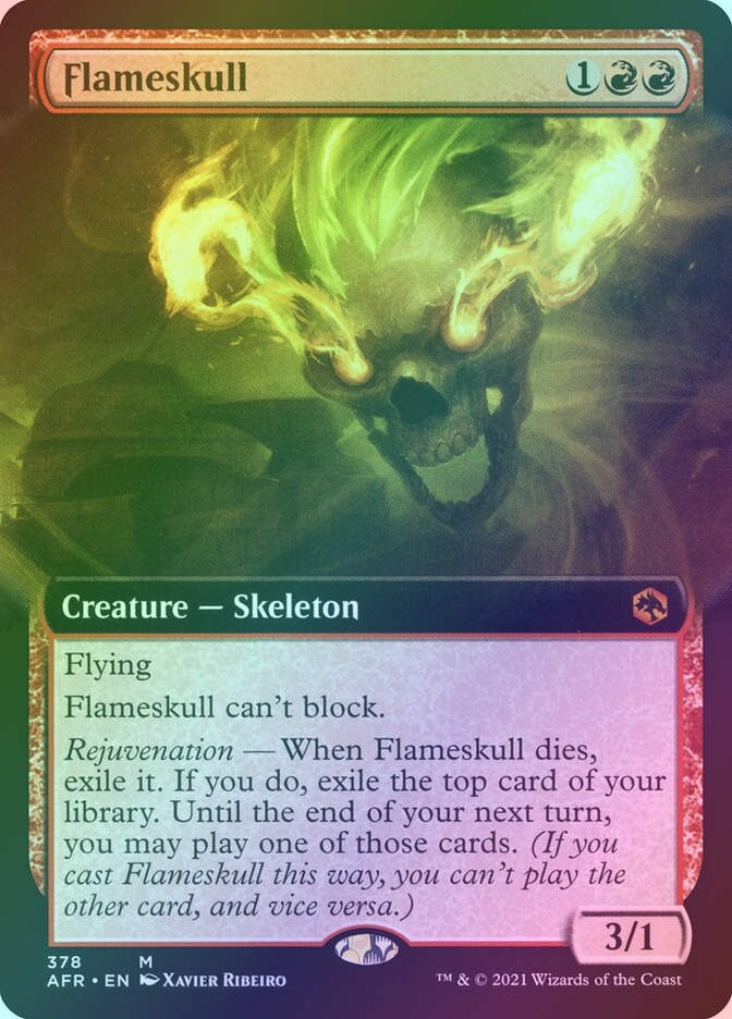 Flameskull (AFR) (378) / Extended Art / Foil
