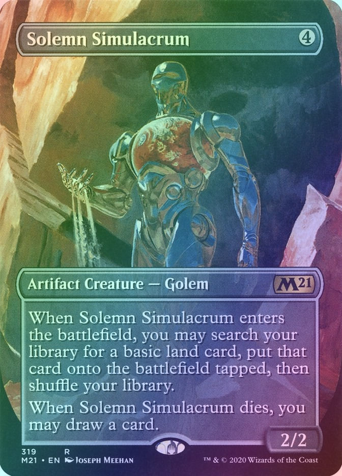 Solemn Simulacrum (M21) (319) / Borderless / Foil
