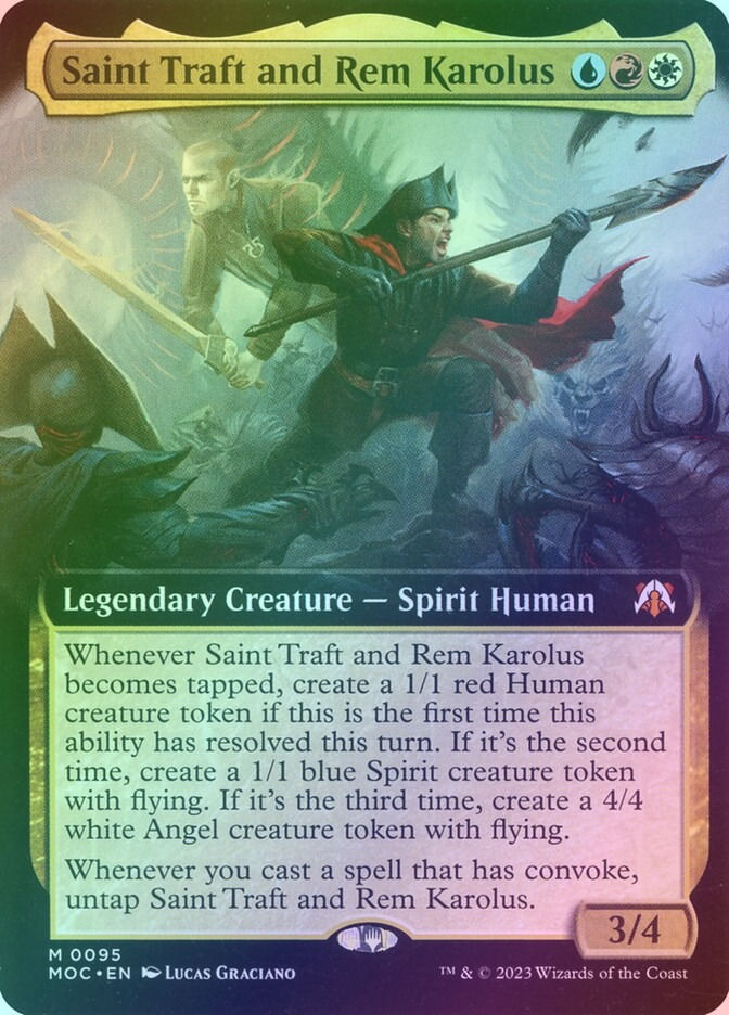 Saint Traft and Rem Karolus (MOC) (95) / Extended Art / Foil