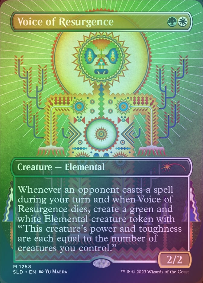 Voice of Resurgence (SLD) (1258) / Borderless / Foil