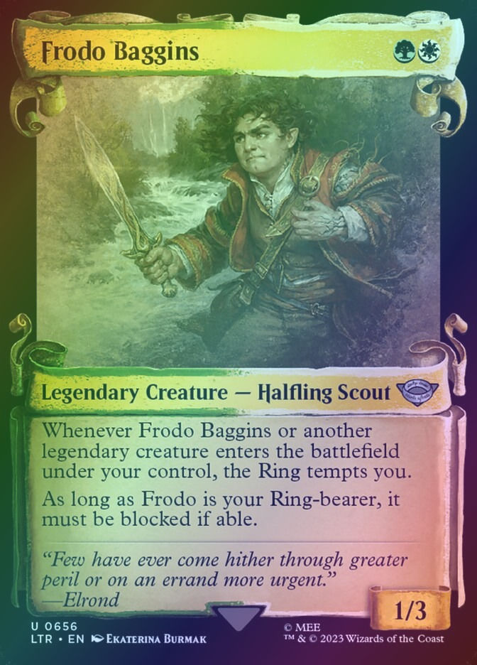 Frodo Baggins (LTR) (656) / Showcase / Foil