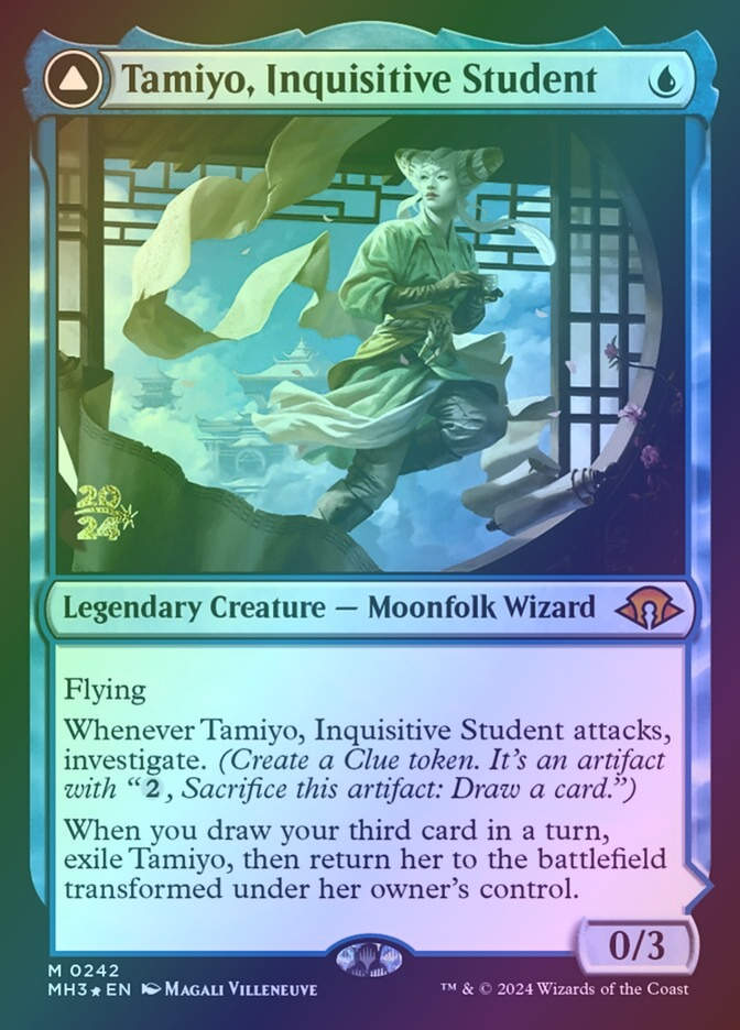 Tamiyo, Inquisitive Student // Tamiyo, Seasoned Scholar (PMH3) (242s) / Foil