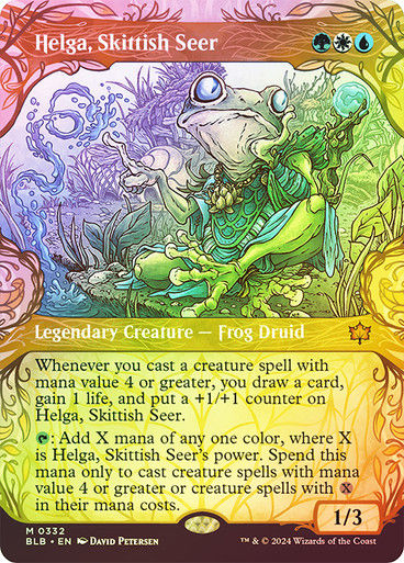Helga, Skittish Seer (blb) (332) / Showcase Foil