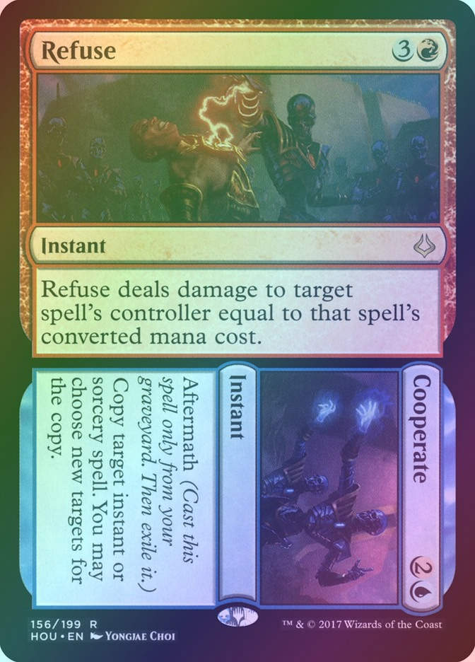 Refuse // Cooperate (HOU) (156) / Foil