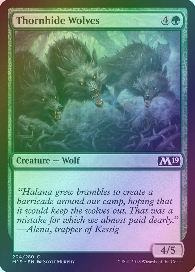 Thornhide Wolves (M19) (204) / Foil